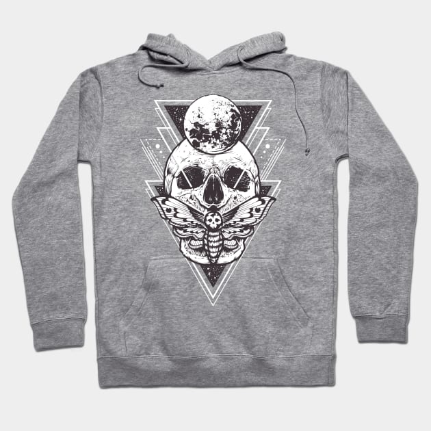 Skull of death moth Hoodie by Draws!Draws!Draws!